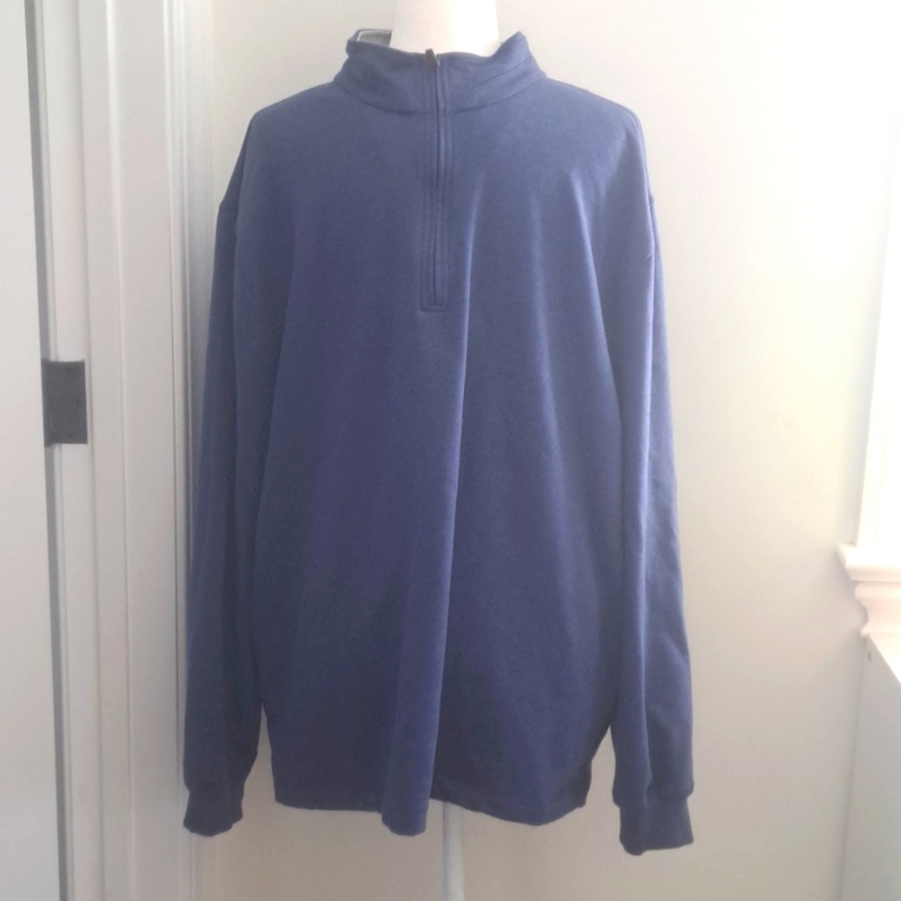 Hogan Blue Quarter Zip Sweater size XL